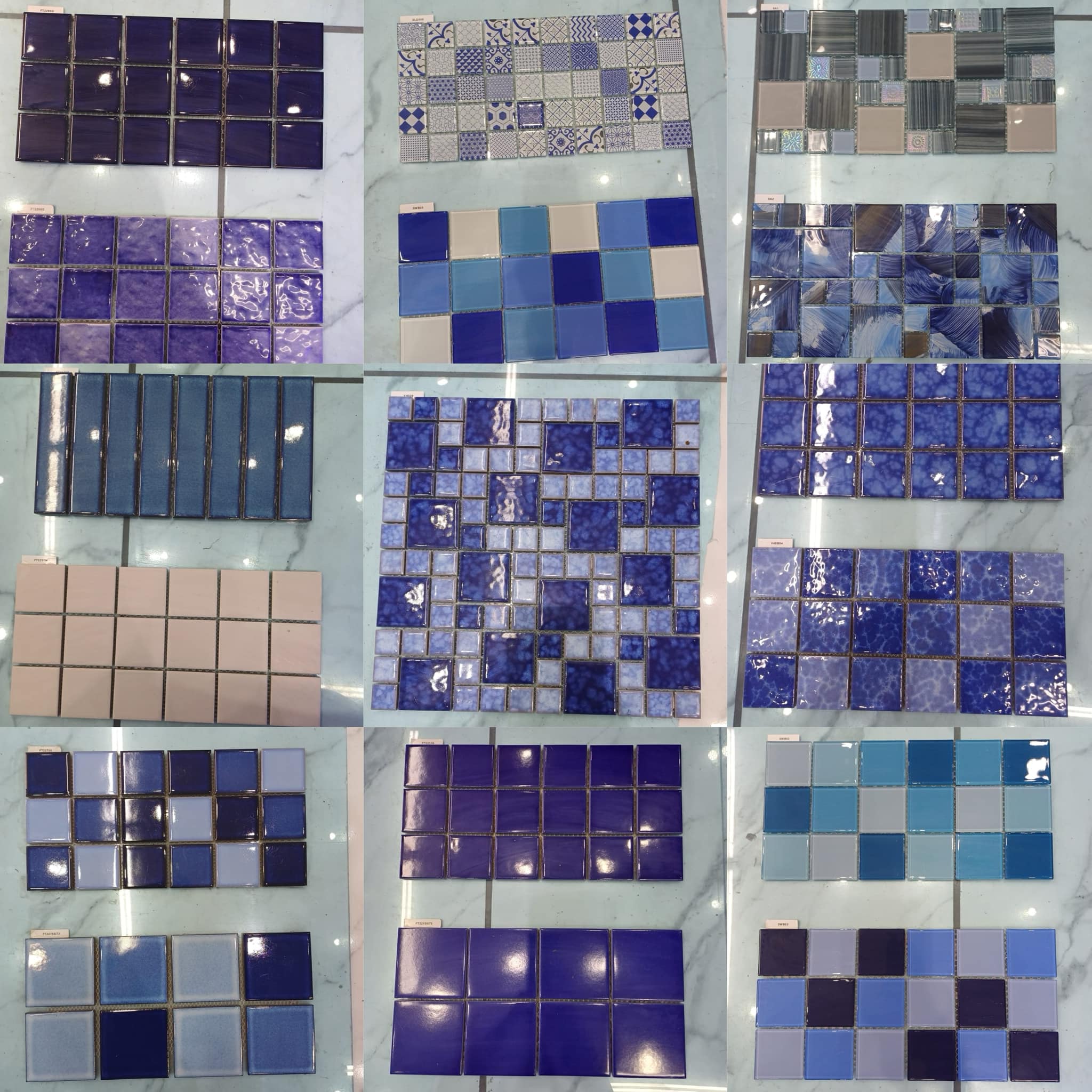 Mosaic tile sample collection